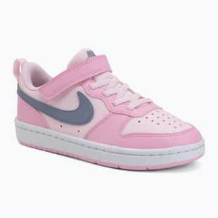 Scarpe per bambini Nike Court Borough Low Recraft pink foam/pink rise/white/ashen slate