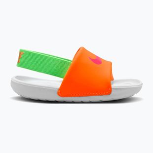 Ciabatte da bambino Nike Kawa total orange/green strike
