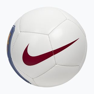 Pallone da mini calcio Nike Skills FC Barcelona white/cardinal red size 1
