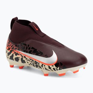 Scarpe da calcio per bambini Nike United Jr. Mercurial Superfly 10 Academy MG burgundy crush/metallic silver