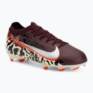 Scarpe da calcio per bambini Nike United Jr. Mercurial Vapor 16 Pro FG burgundy crush/metallic silver