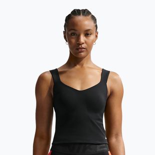 Maglietta da allenamento da donna Nike Pro Sculpt Medium Support Padded Tank black/white