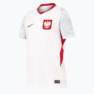 Maglietta da calcio per bambini Nike Dri-Fit Poland Stadium Home 2026 white/field silver