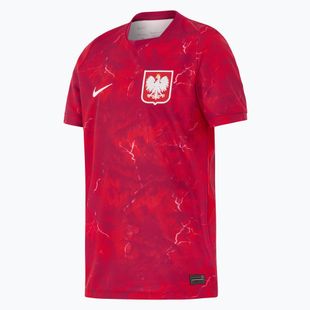 Maglietta da calcio per bambini Nike Dri-Fit Poland Stadium Away 2026 noble red/sport red