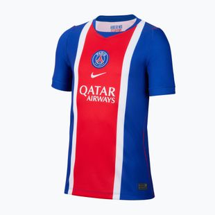 Maglietta da calcio per bambini Nike Paris Saint-Germain Dri-Fit Stadium Home old royal/white/university red/white