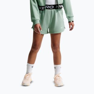 Pantaloncini da bambino Nike Pro Fleece Dri-Fit steam/steam/black/white