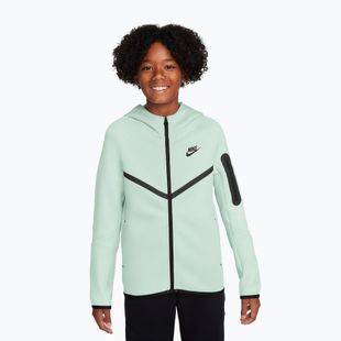 Felpa per bambini Nike Sportswear Tech Fleece Full Zip barely green/black/black