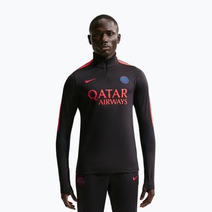 Felpa da calcio da uomo Nike Paris Saint-Germain Strike Dri-Fit Soccer Knit Drill Top black/global red/global red