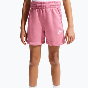 Pantaloncini da bambino Nike Sportswear Club Fleece peony/peony/white