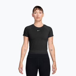 Maglietta da allenamento da donna Nike Pro Seamless Dri-Fit black/white