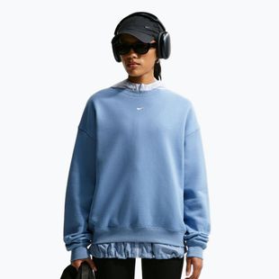 Felpa donna Nike Studio Fleece Medium Weight work blue/sail