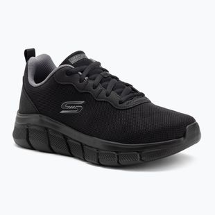 Uomo Skechers Bobs Sport B Flex Icy Edge scarpe nere