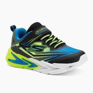 SKECHERS Flex-Glow Ultra nero/blu/lime scarpe per bambini