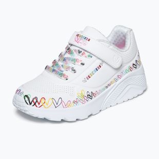 Scarpe per bambini SKECHERS Uno Lite Heart Craze white/multi