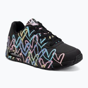 Scarpe da donna SKECHERS JGoldcrown Uno Spread The Love black