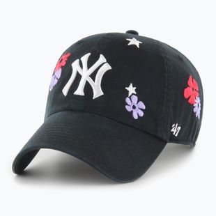 47 Brand MLB New York Yankees Flora CLEAN UP berretto da baseball nero