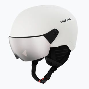 Casco da sci per bambini HEAD Yuki Visor Jr marshmallow/silver/red