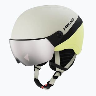 Casco da sci per bambini HEAD Yuki Visor Jr lime swirl/silver/red