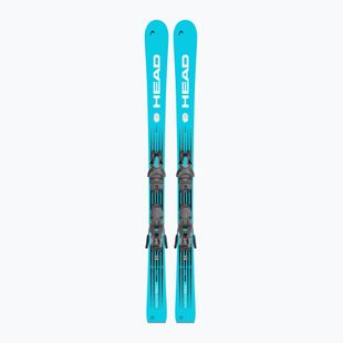 Sci alpini da bambino + attacchi HEAD WC e.Race Team SW JRS + Jrs 7.5 GW CA blue/white