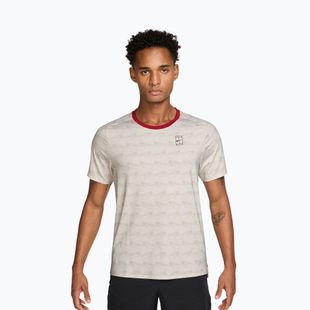 T-shirt da uomo Nike Court Advantage light bone/tough red/black