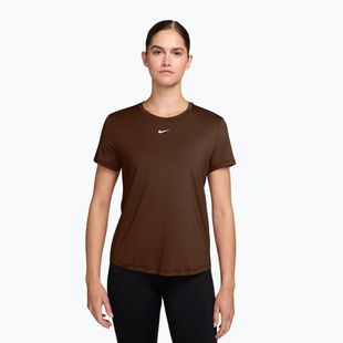 Maglietta da donna Nike One Classic Dri-Fit SS cacao wow/white