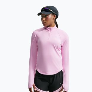 Felpa da corsa donna Nike Tempo Dri-Fit 1/4 Zip pink rise