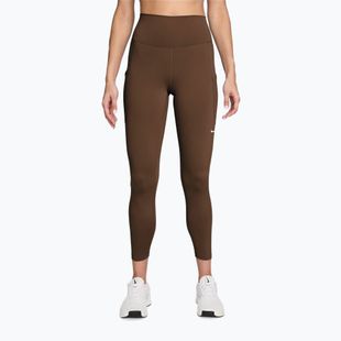 Leggings da allenamento donna Nike One High-Waisted 7/8 cacao wow/white