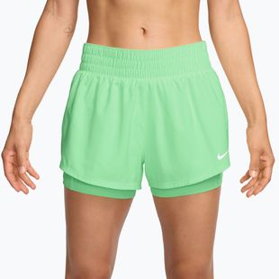 Pantaloncini da allenamento da donna Nike One cucumber calm/white