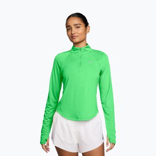 Longsleeve da running donna Nike Tempo Swoosh Run Dri-Fit 1/4-Zip illusion green/white