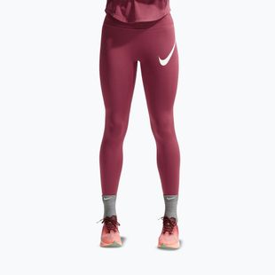 Leggings da donna Nike Tempo Swoosh Run pink smoke/white