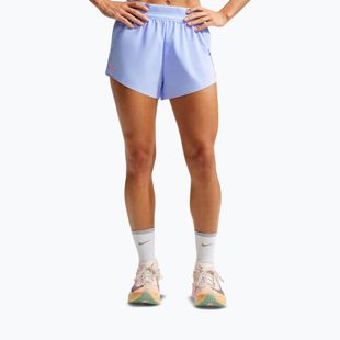 Pantaloncini da corsa da donna Nike AeroSwift Dri-Fit ADV Mid-Rise 3" aluminum/black/white/atomic pink
