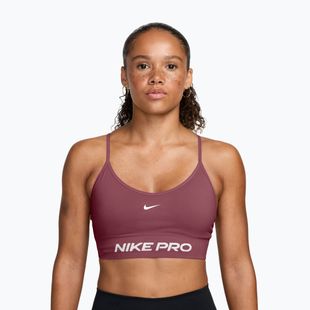 Reggiseno sportivo Nike Pro Seamless pink smoke/white