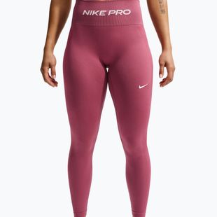 Leggings da donna Nike Pro Seamless pink smoke/white