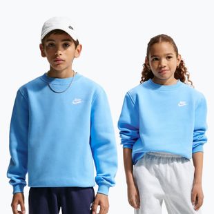 Felpa bambini Nike Sportswear Club Fleece football blue/white