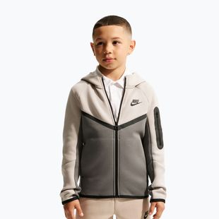 Felpa bambini Nike Sportswear Tech Fleece moon particle/cave stone/black/black