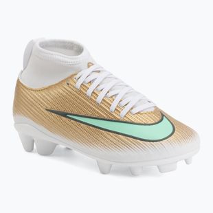 Scarpe da calcio bambino Nike Jr. Mercurial Superfly 11 Club "Kylian Mbappé" metallic gold/green glow
