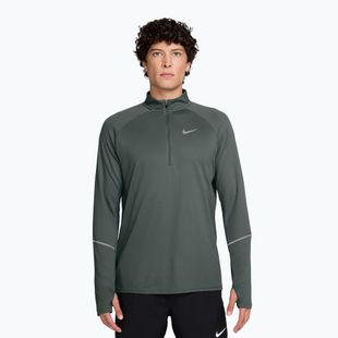 Felpa da corsa uomo Nike Miler Dri-Fit UV 1/2 Zip camo green