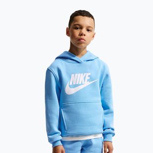 Felpa bambini Nike Sportswear Club Fleece football blue/white
