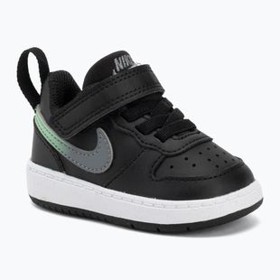 Scarpe per bambini Nike Court Borough Low black/smoke grey/white/illusion green