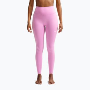 Leggings da allenamento donna Nike One pink rise/white