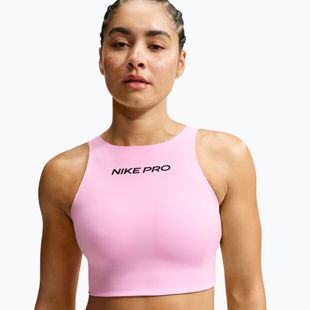 Reggiseno sportivo Nike Pro Sculpt pink rise/black