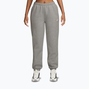 Pantaloni da donna Nike Studio Fleece dark grey heather/sail