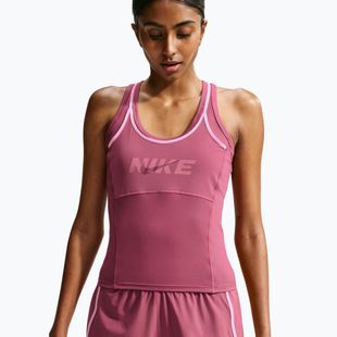 Maglia da allenamento donna Nike One pink smoke/pink rise/mystic dates/white