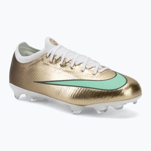 Scarpe da calcio bambino Nike Jr. Vapor 17 Pro "Kylian Mbappé" Metallic Gold/Green Glow