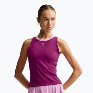 Maglietta da tennis per bambini Nike Court Advantage true berry/white