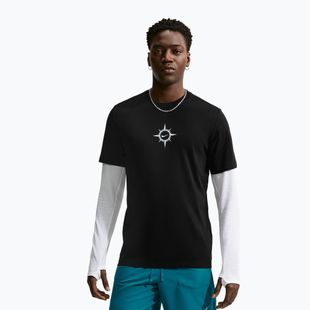 Maglia da corsa da uomo Nike Dri-Fit Graphic black/action grape