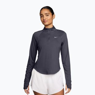 Longsleeve da running donna Nike Tempo Swoosh Run Dri-Fit 1/4-Zip LS gridiron/white