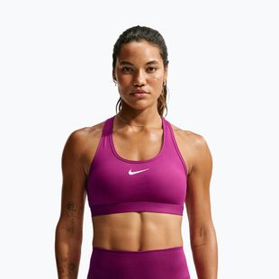 Reggiseno sportivo da donna Nike Swoosh Medium Support true berry/white