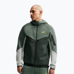 Felpa da uomo Nike Tech Windrunner Full Zip camo green/black spruce/chrome yellow