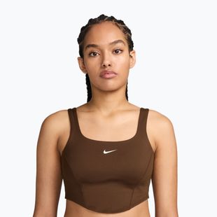 Reggiseno sportivo da donna Nike One cacao wow